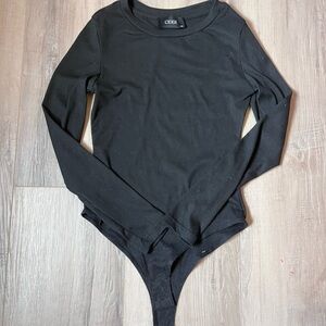 Cider Black Long Sleeve Bodysuit